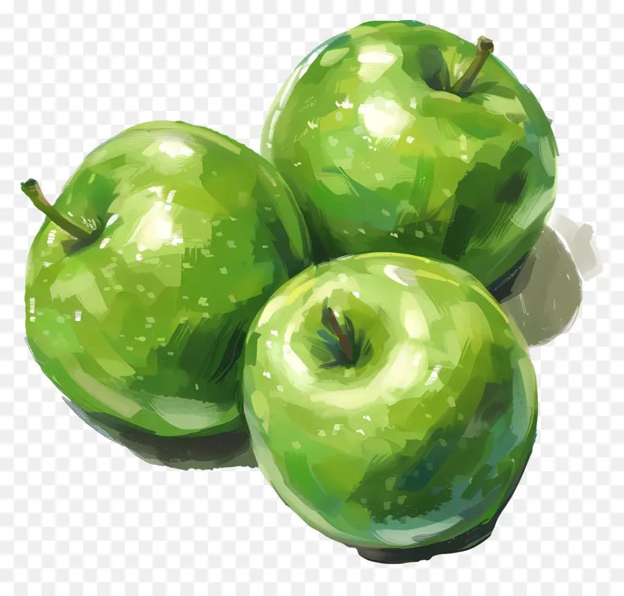 Granny Smith Manzanas，Manzanas Verdes PNG