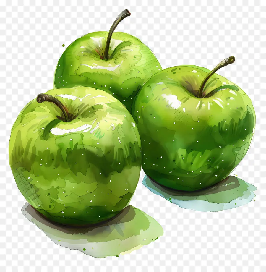 Manzanas Granny Smith，Manzanas Verdes PNG