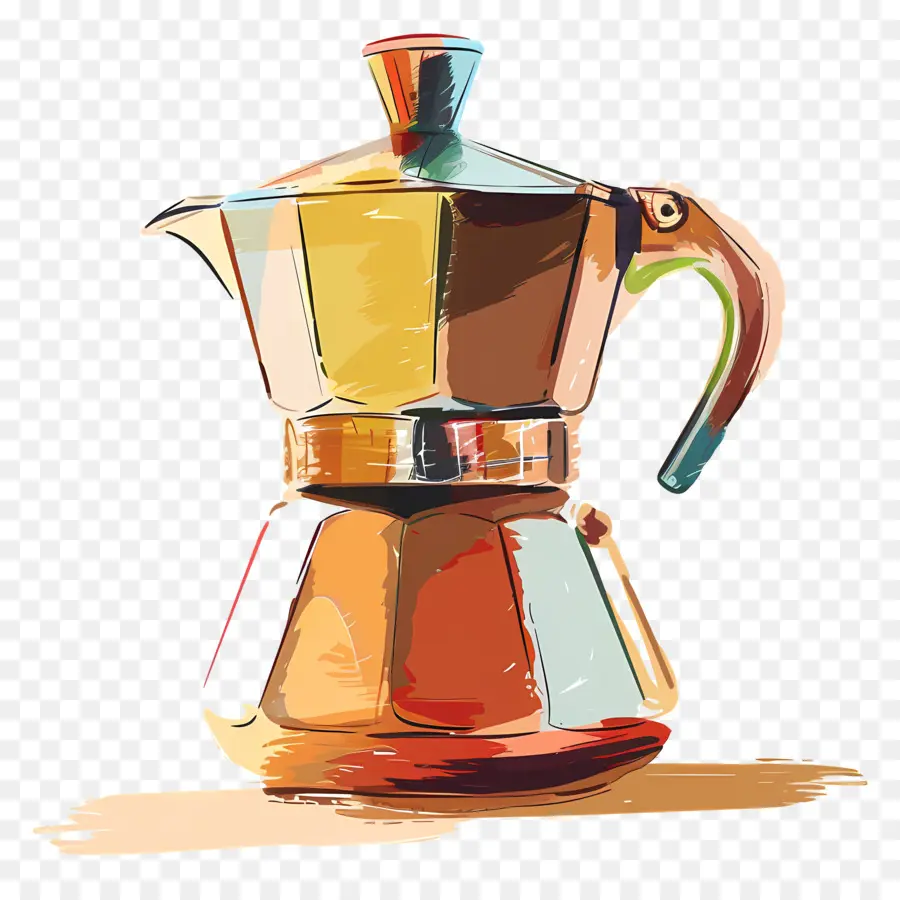 El Café De Olla，Cafetera De Metal PNG