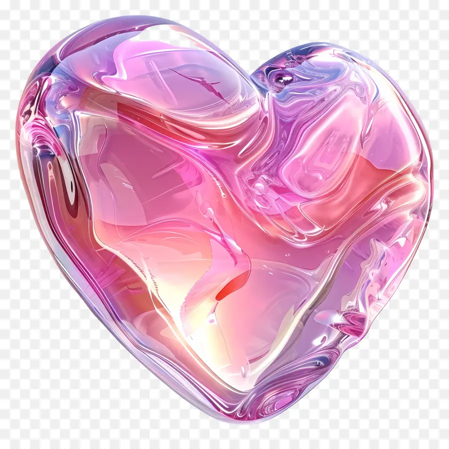 Corazón Rosa，Bubblelel PNG