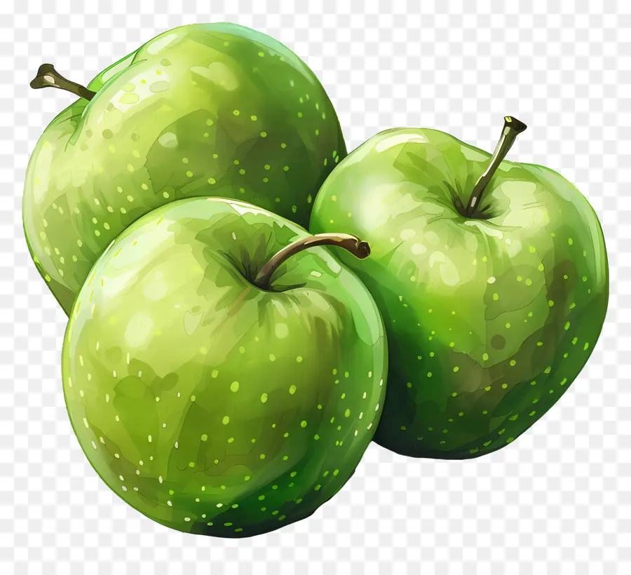 Granny Smith Manzanas，Manzanas Verdes PNG