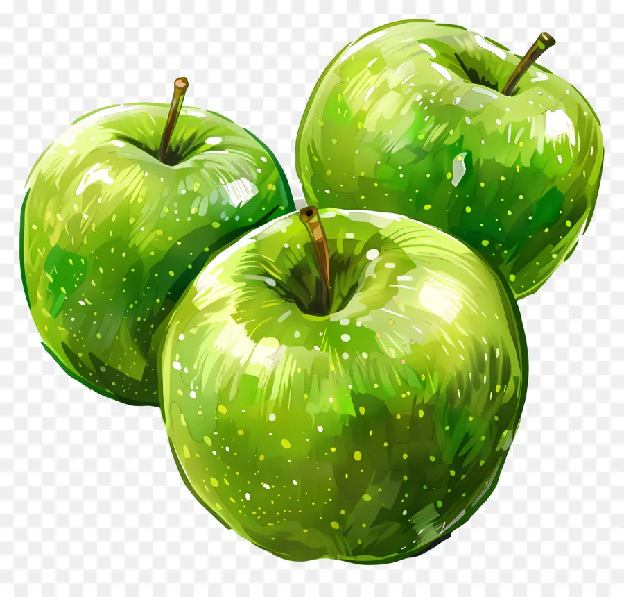 Manzanas Granny Smith，Manzanas Verdes PNG