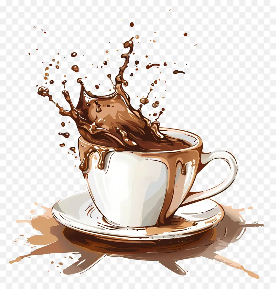 Café Splash，Chocolate Caliente PNG