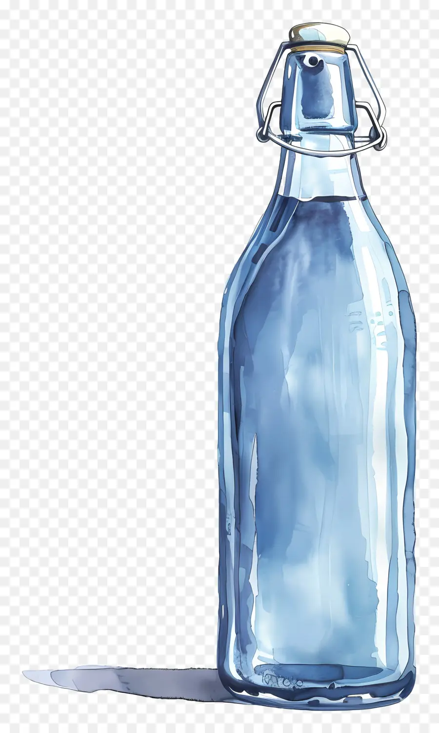 Botella De Bebida，Pintura A La Acuarela PNG