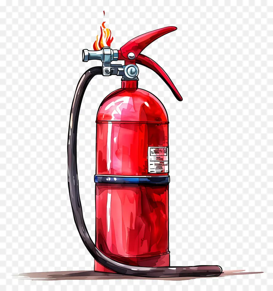 Extintor De Incendios，Rojo PNG