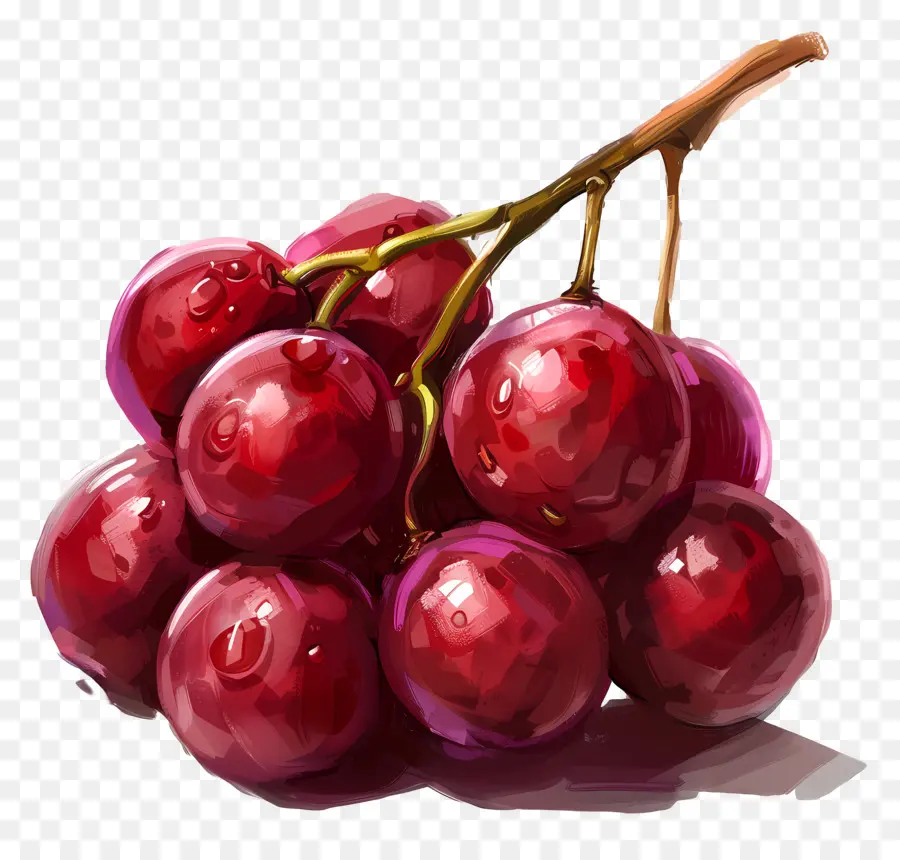 Las Uvas Rojas，Las Uvas PNG