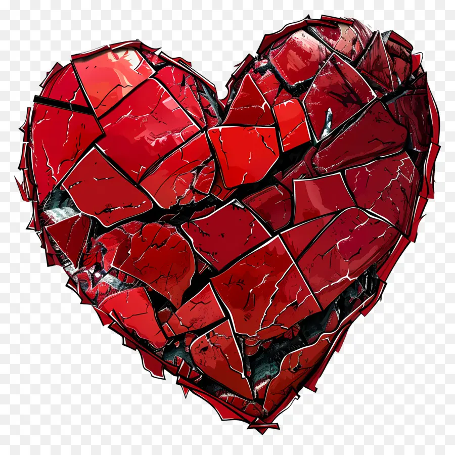 Corazón Rojo，El Desamor PNG