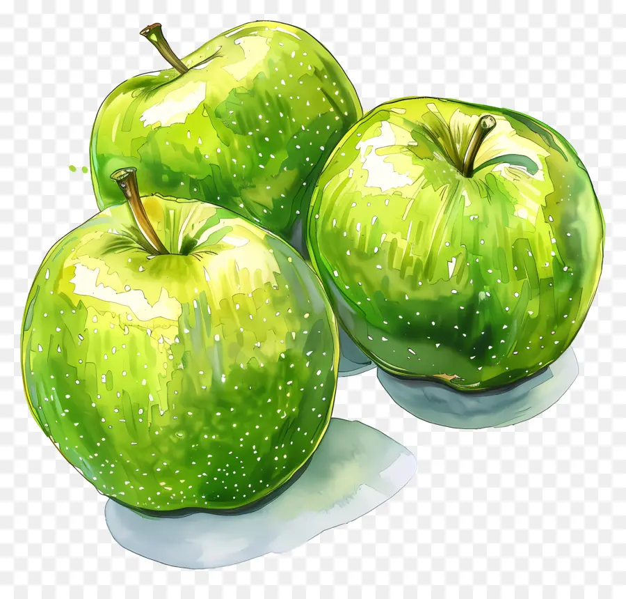 Manzanas Granny Smith，Manzana Verde PNG