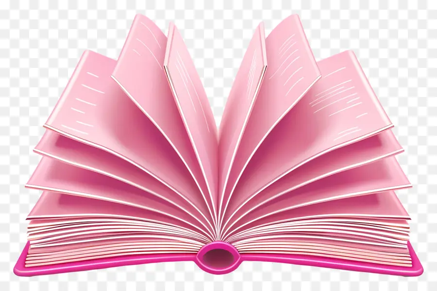 Libro Abierto，Rosa Libro PNG