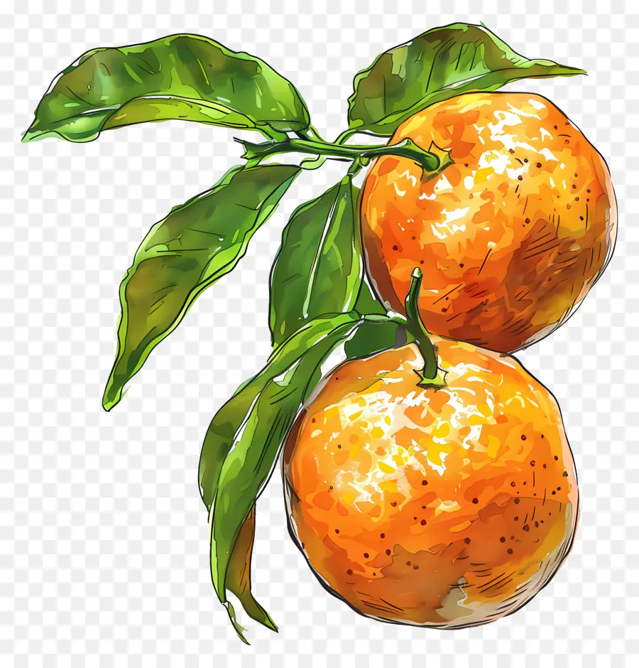 Clementinas，Rodajas De Naranja PNG