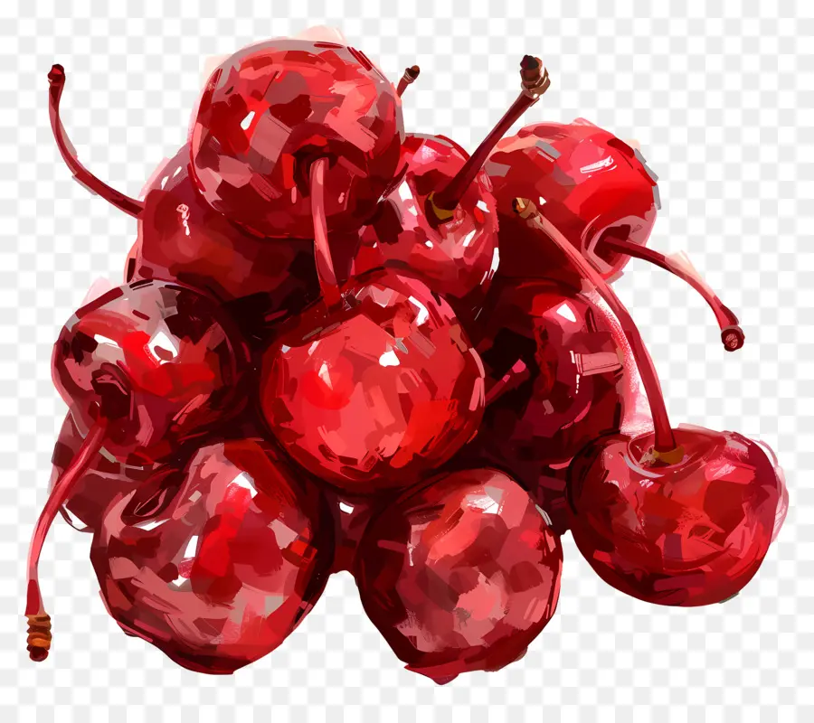 Cerezas Al Marrasquino，Cerezas Rojas PNG