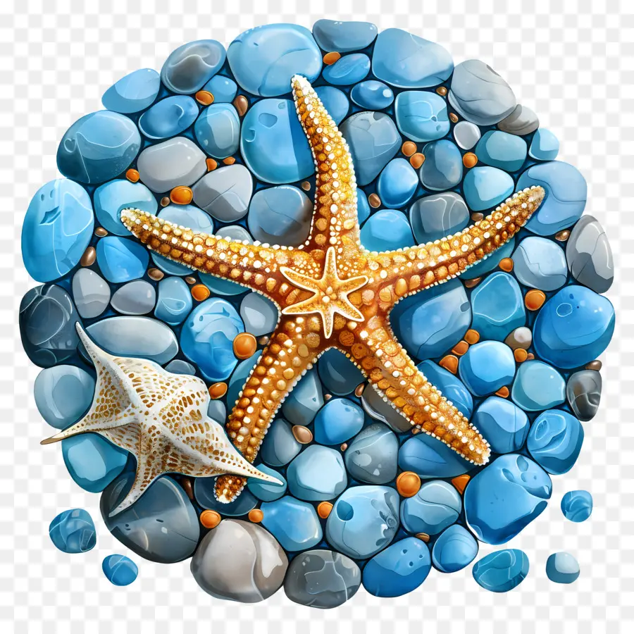 Estrella De Mar，Guijarros PNG