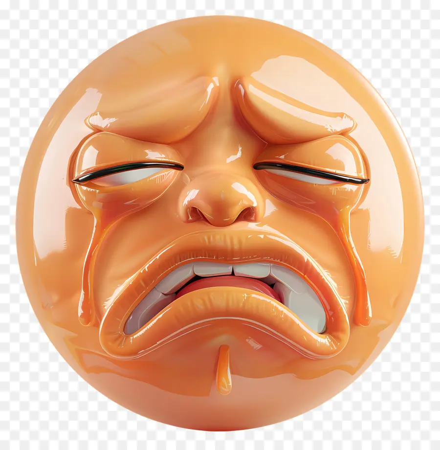 El Llanto De La Cara，Emoticono Triste PNG