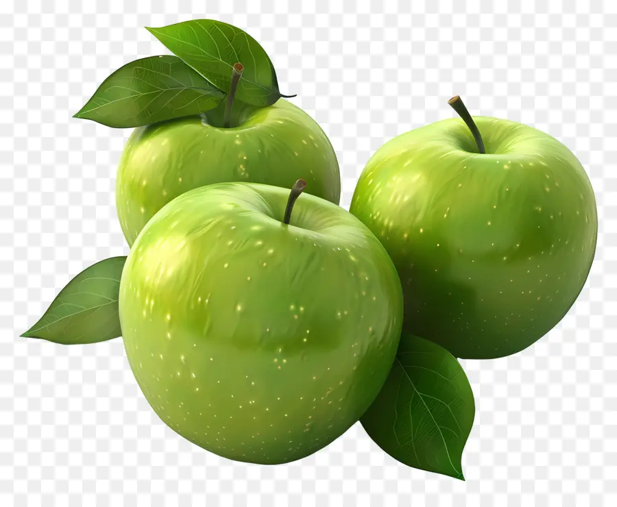 Granny Smith Manzanas，Manzanas Verdes PNG