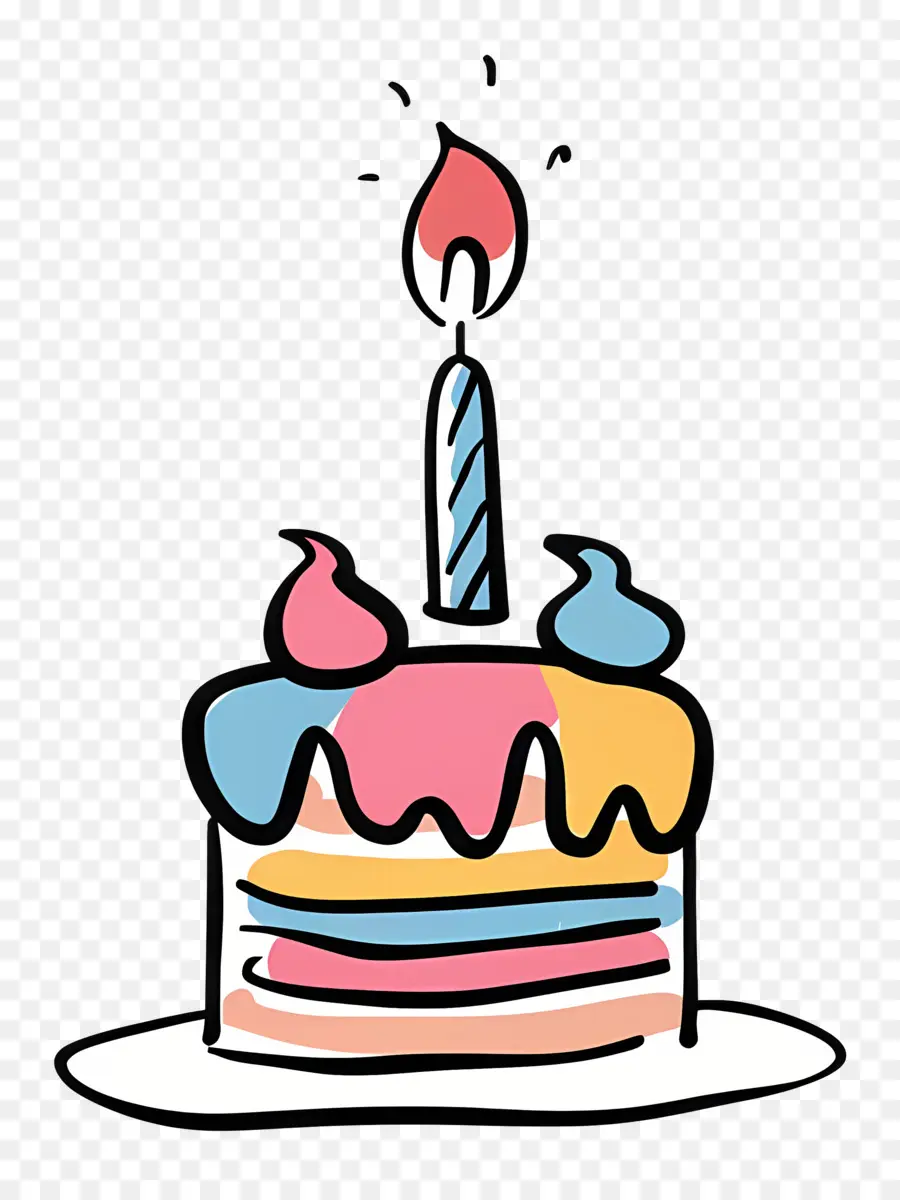 Deseo De Cumpleaños，Pastel De Cumpleaños PNG