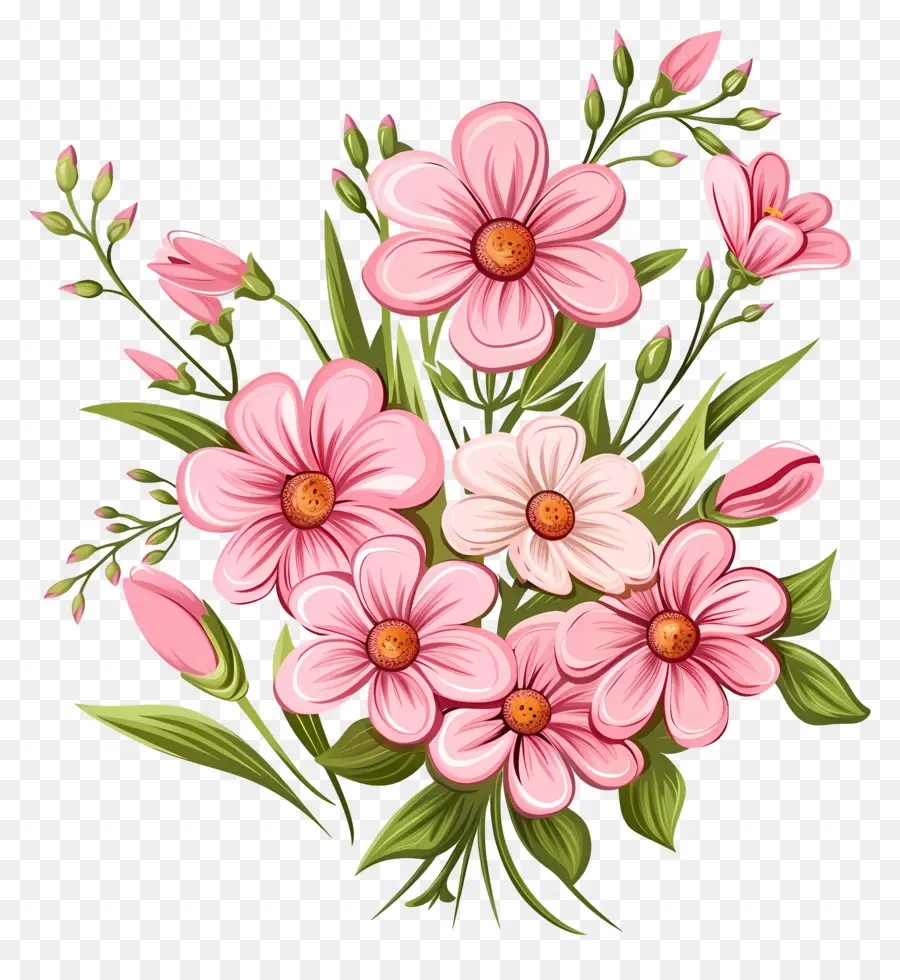 Flores Rosadas，Florecer PNG