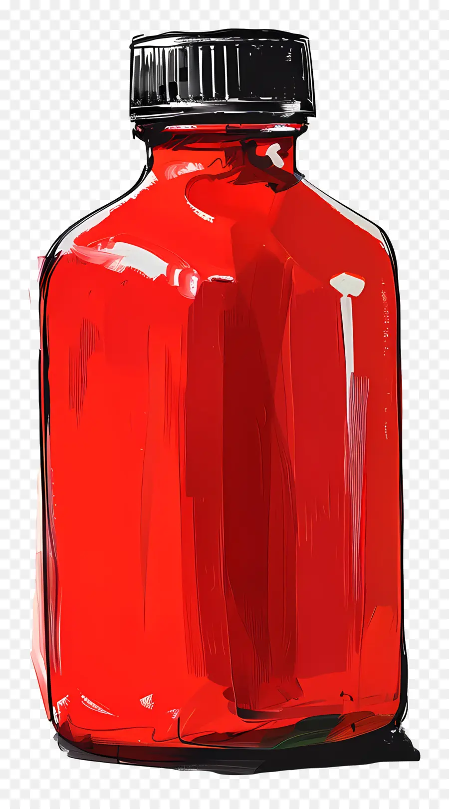 Rojo De La Botella，Botella De Vidrio Rojo PNG