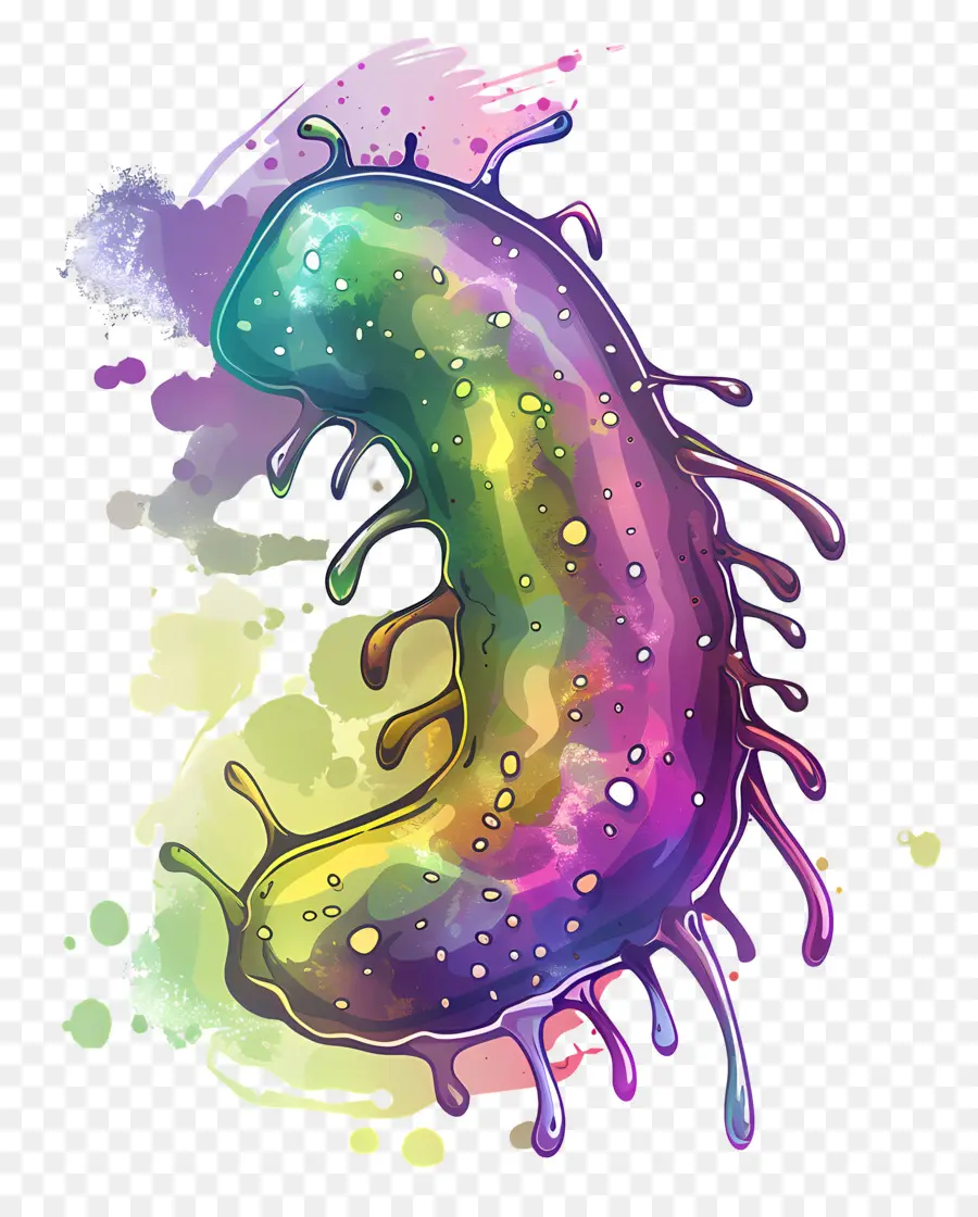 Bacteria，Criatura De Dibujos Animados PNG