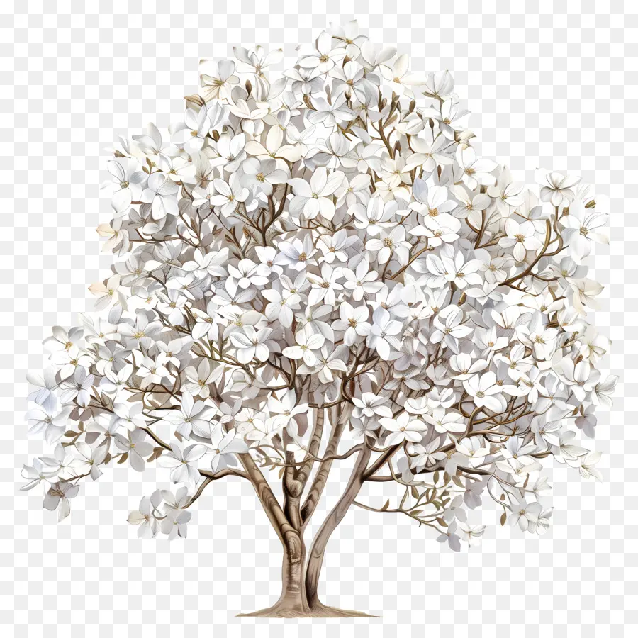 árbol Cornejo，árbol Blanco PNG