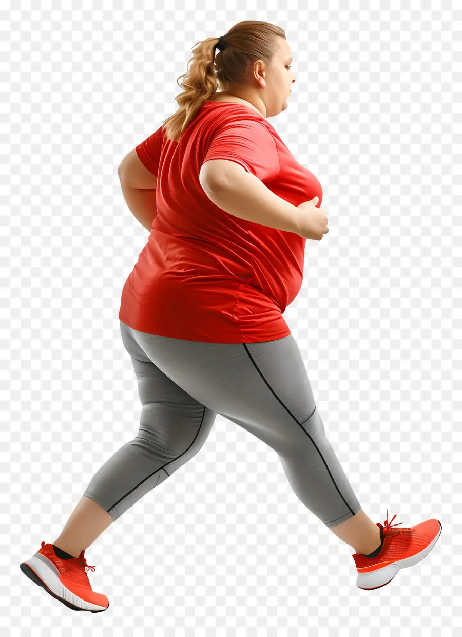 Mujer Obesa，Mujer Caminando PNG