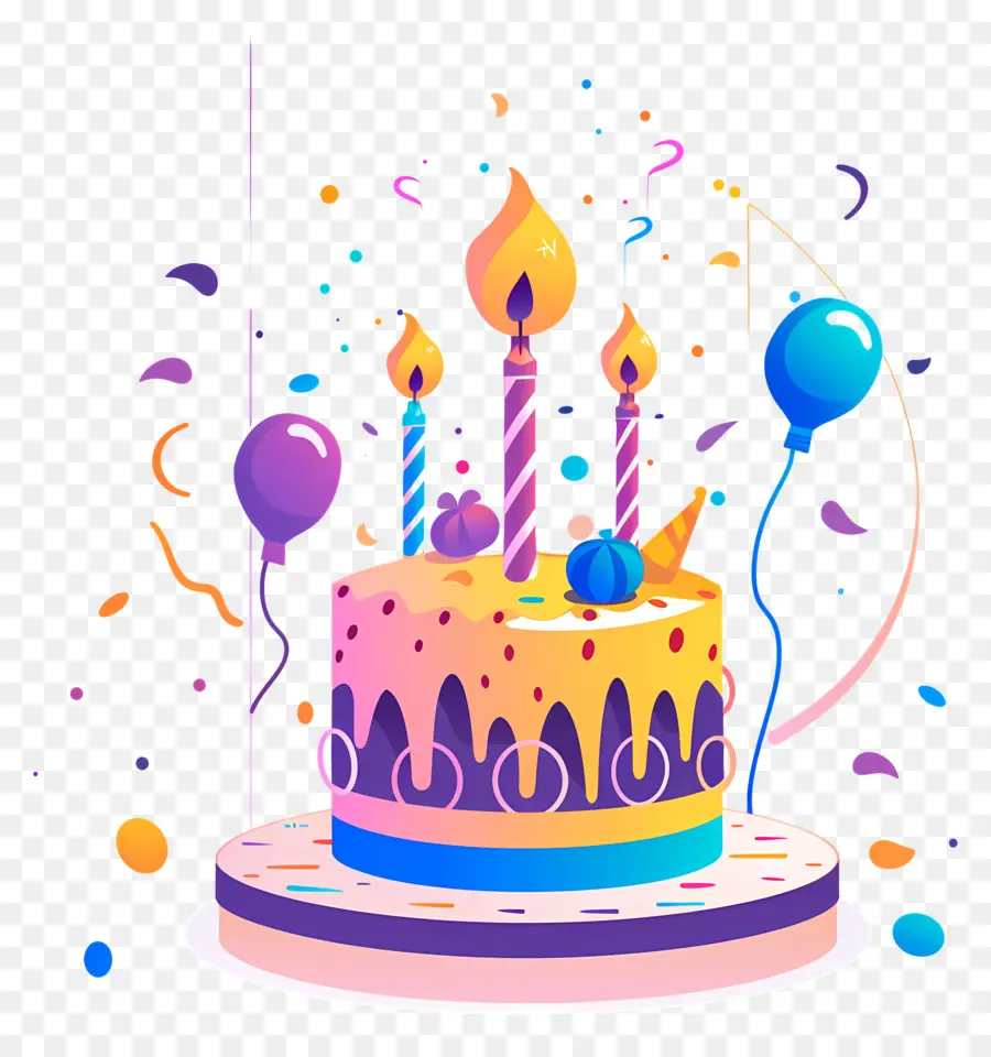 Deseo De Cumpleaños，Pastel De Cumpleaños PNG