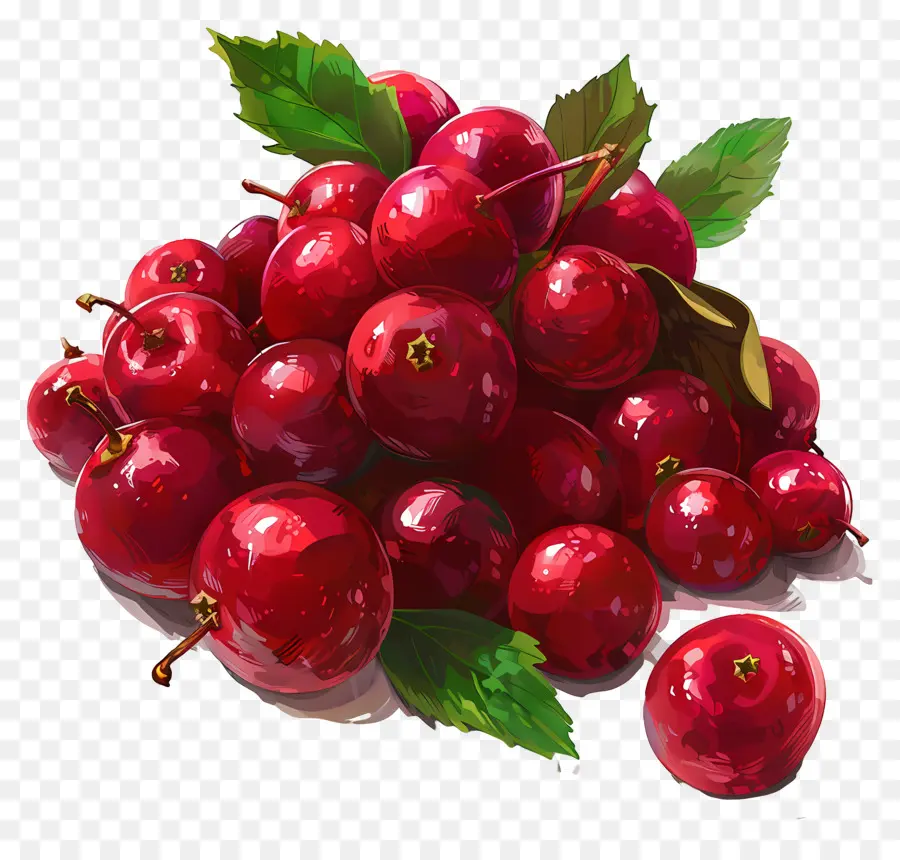 Cranberries，Cerezas Rojas PNG