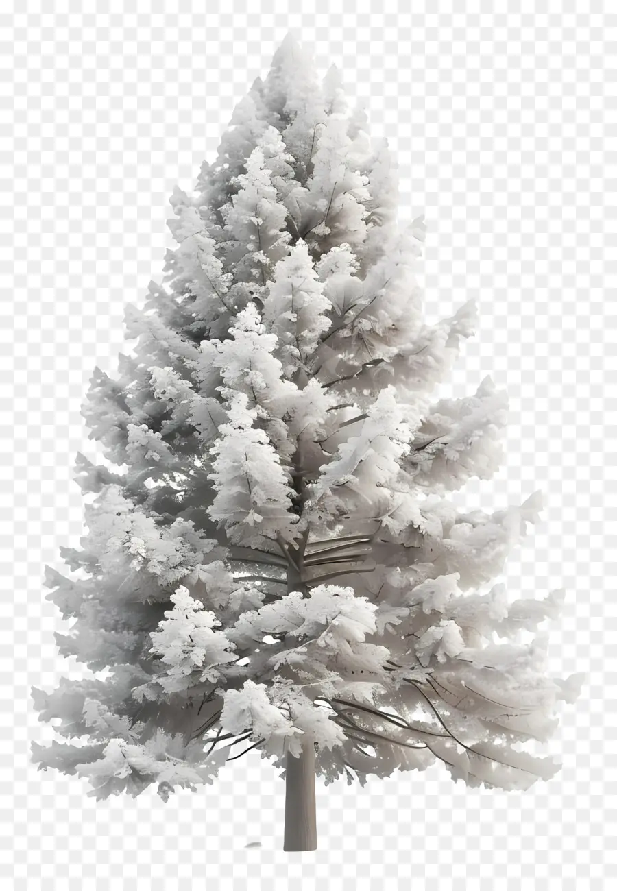 Pino Blanco，árbol Nevado PNG