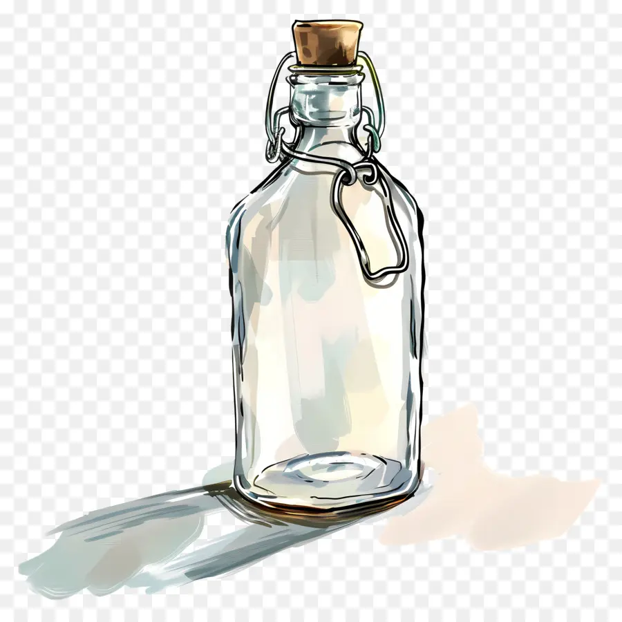 Botella De Vidrio，Transparente PNG