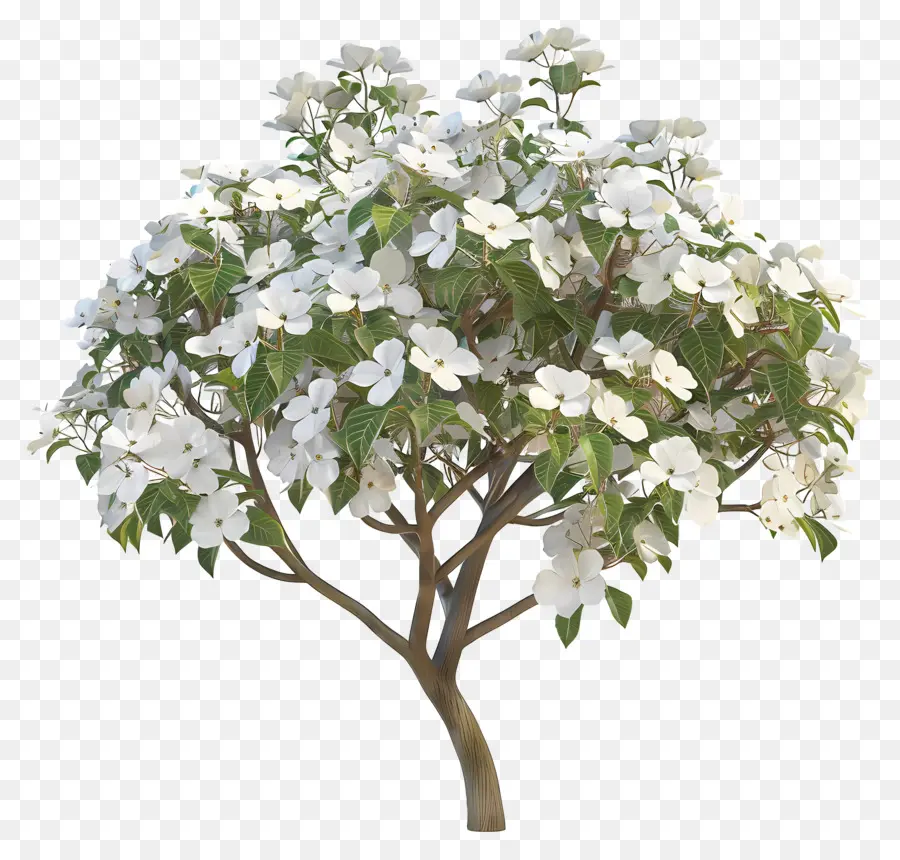 Cornejo，árbol Floreciente PNG