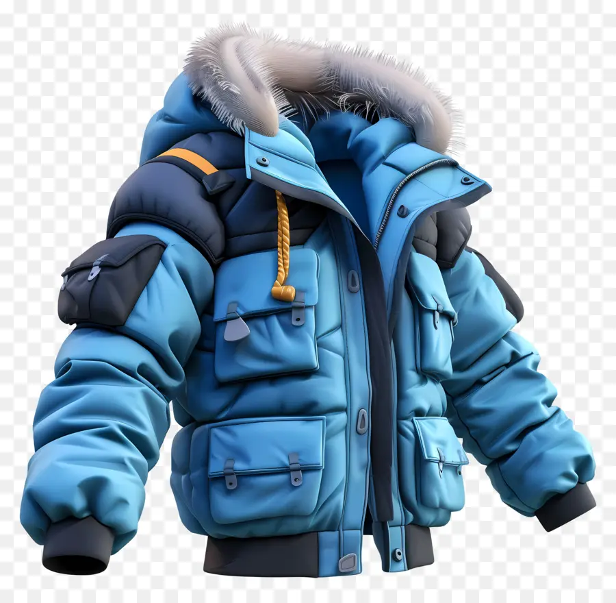 Chaqueta De Invierno，Chaqueta Azul PNG