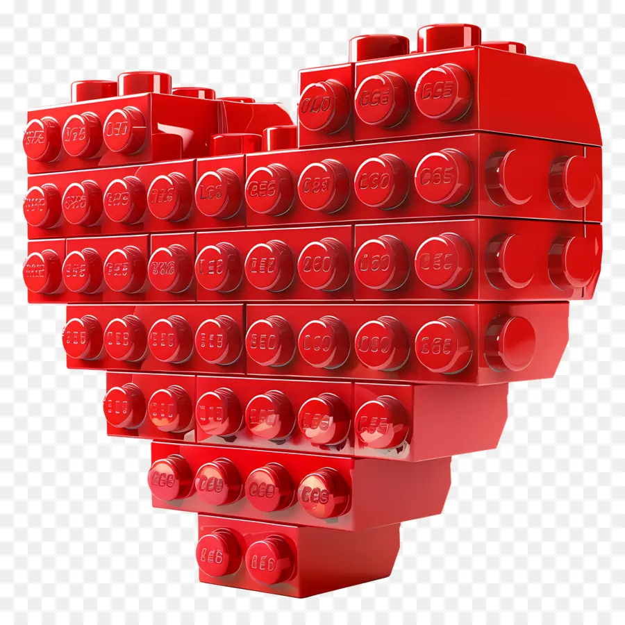 Red Heart Lego，Lego PNG