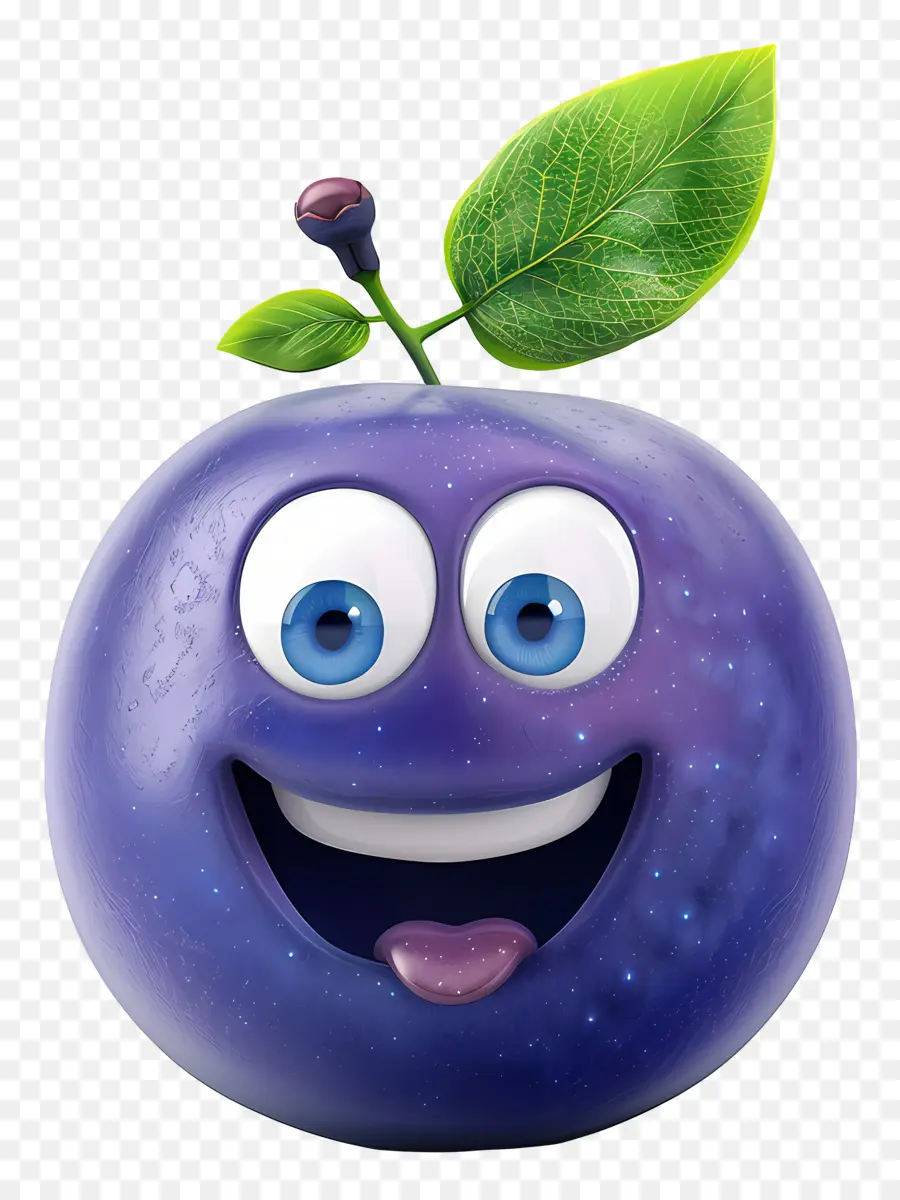 Fruta De Dibujos Animados 3d，Fruta Sonriente PNG