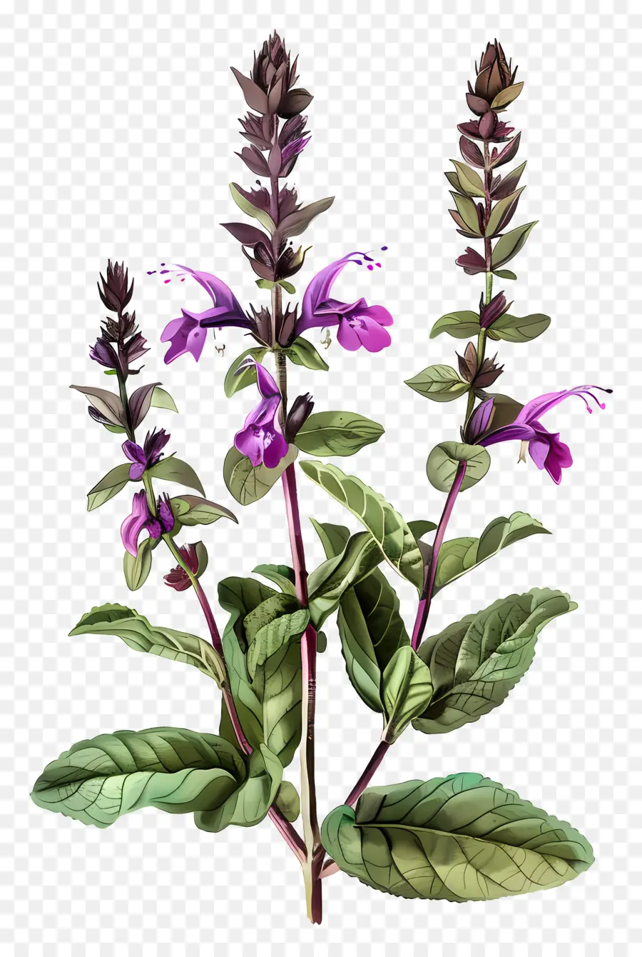 La Salvia，Planta Ornamental PNG