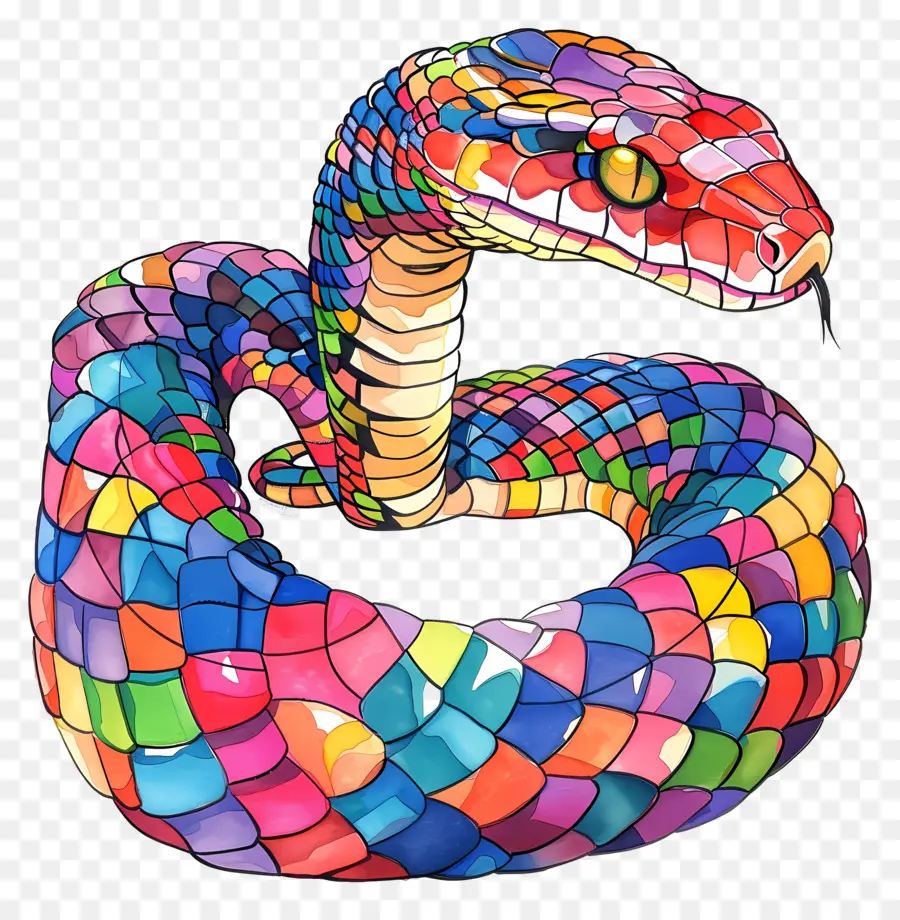 La Serpiente，Serpiente De Colores PNG