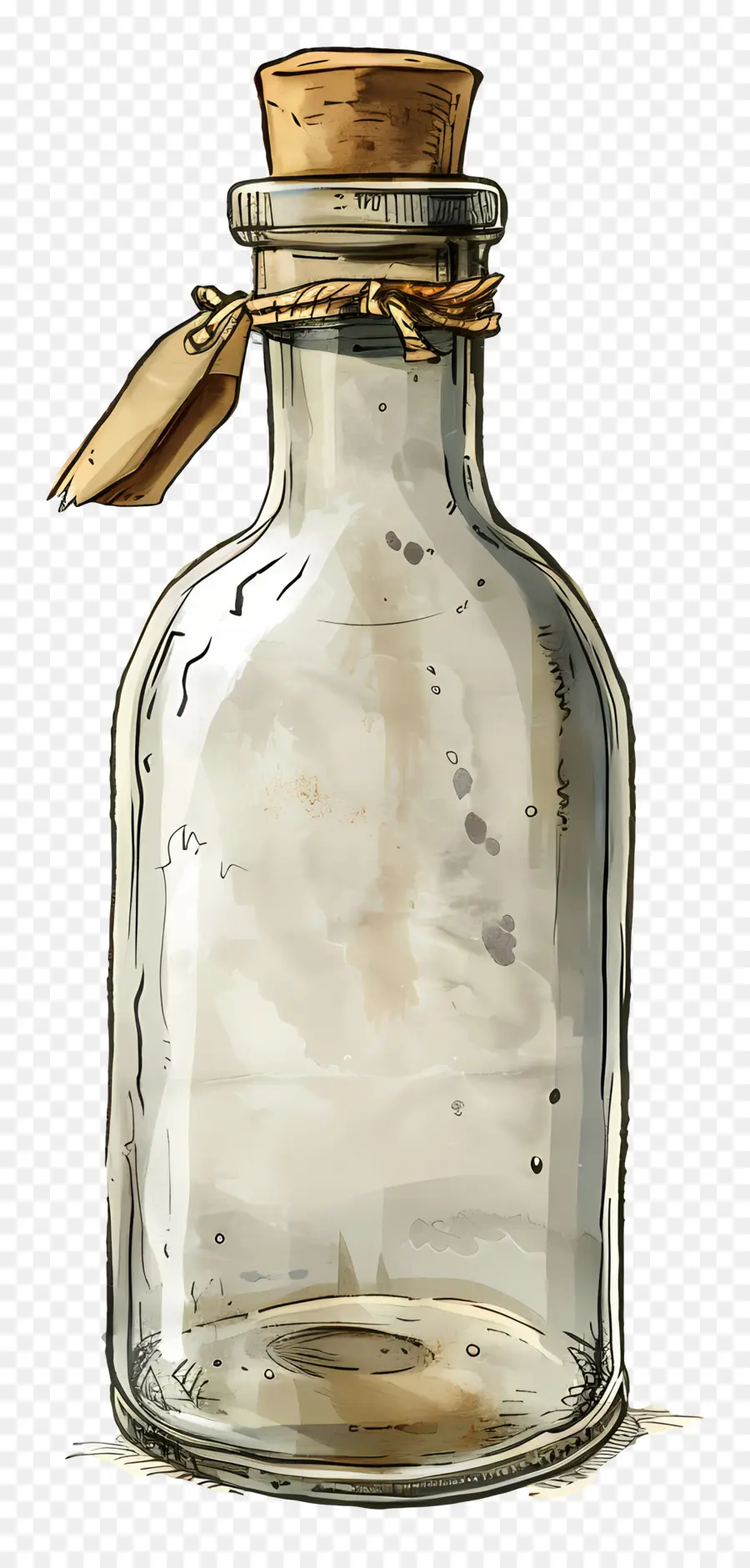 Botella Vacía，Botella De Vidrio PNG