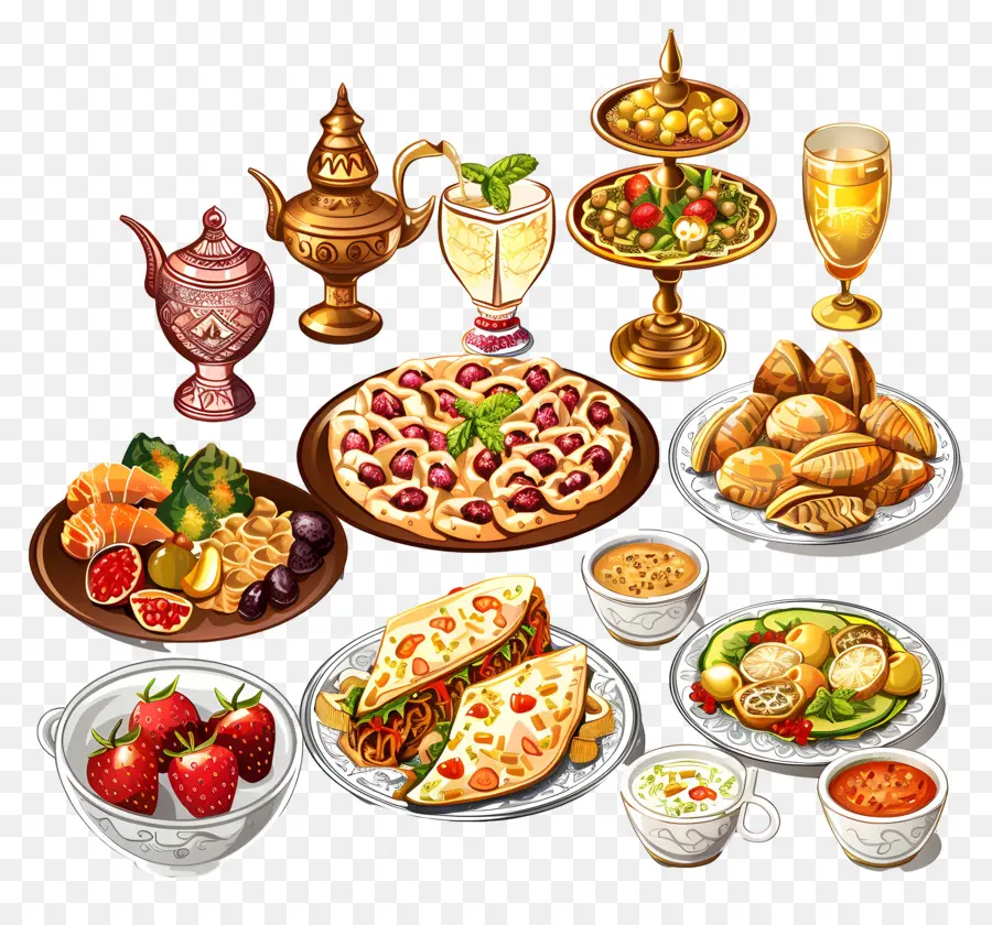 El Ramadán Fiesta，La Comida PNG