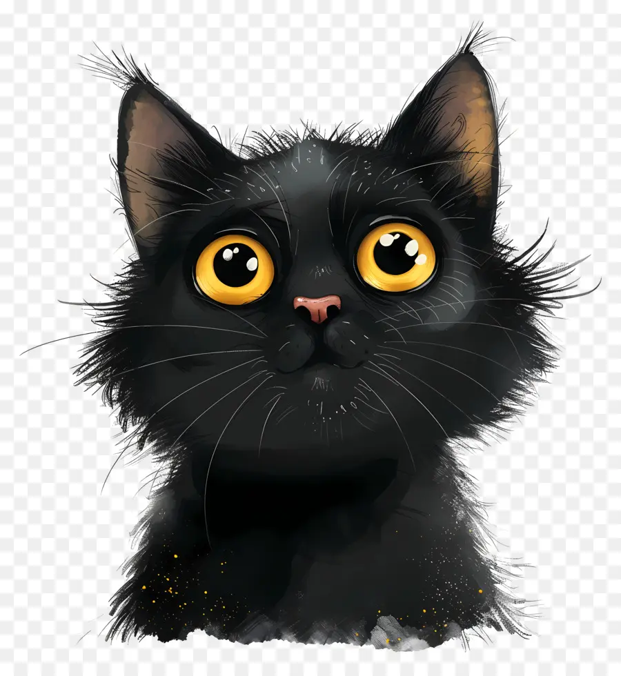 Gato Negro，Pintura PNG