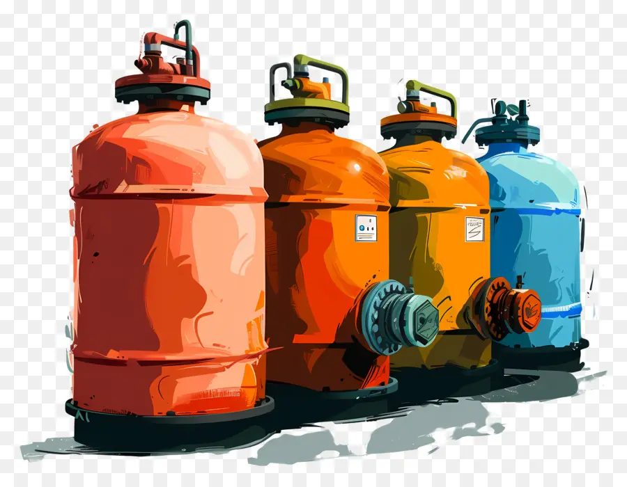 Cilindro De Gas，Los Tanques De Agua PNG
