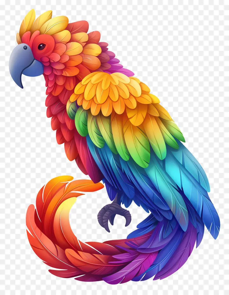 Increíble Icono，Loro Arcoiris PNG