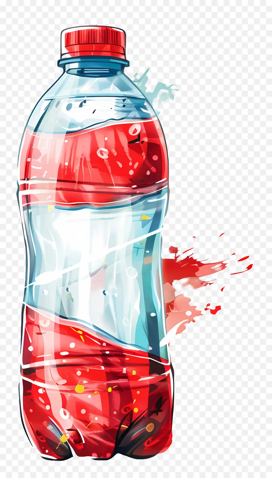 Botella De Plástico，Líquido Rojo PNG