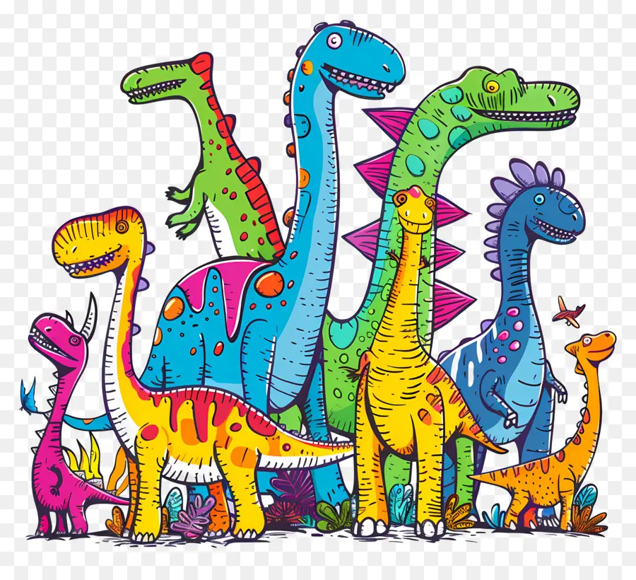 Los Dinosaurios，De Dibujos Animados De Dinosaurios PNG