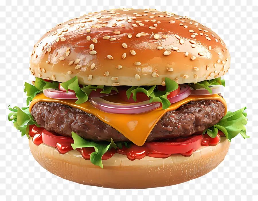 Burger，Hamburguesa Con Queso PNG