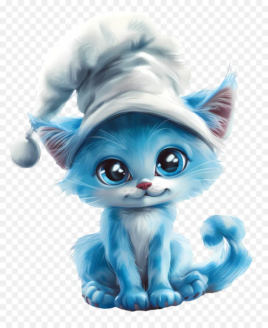 Gato Pitufo，Gatito Azul PNG