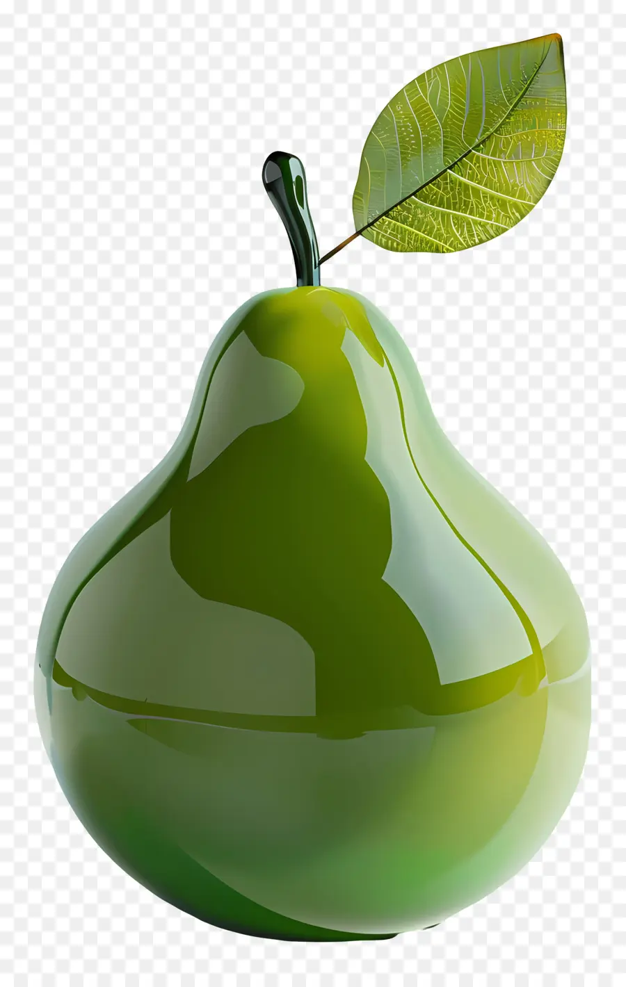 Pera Verde，Recipiente De Vidrio Verde PNG