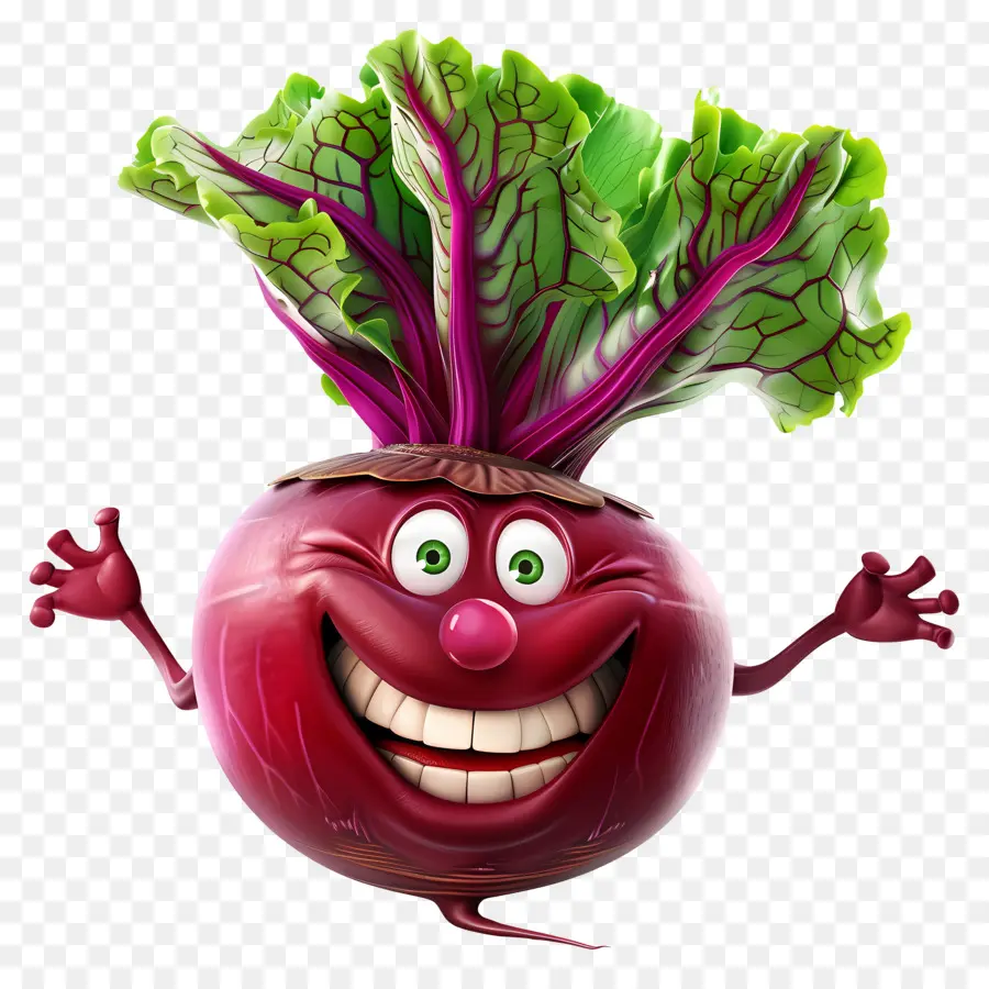 Vegetales De Dibujos Animados 3d，Remolacha De Dibujos Animados PNG