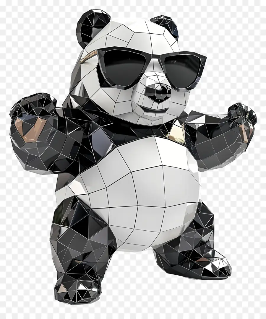 Panda，Modelo En 3d PNG
