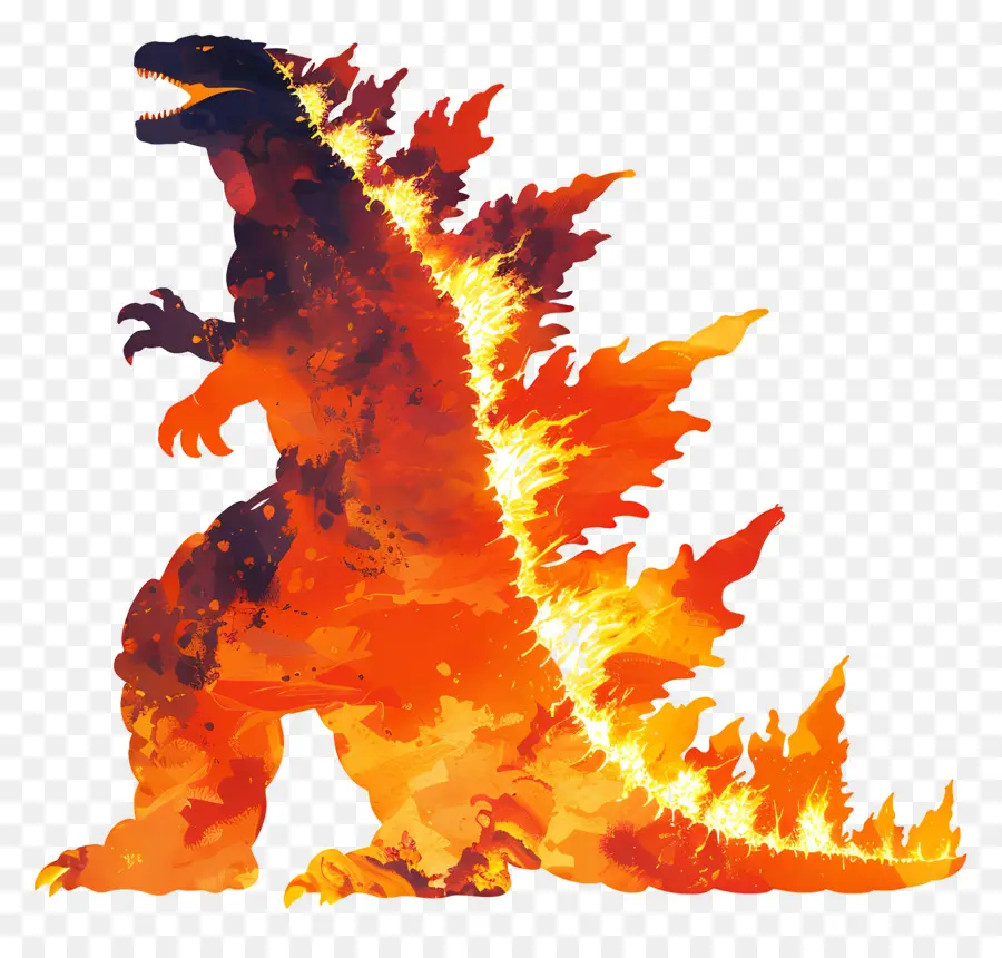 Godzilla，Silueta PNG