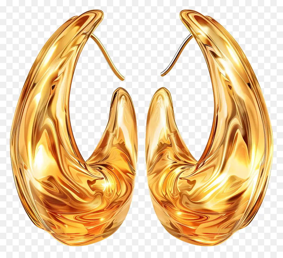 Pendientes De Oro，Pendientes De Aro De Oro PNG