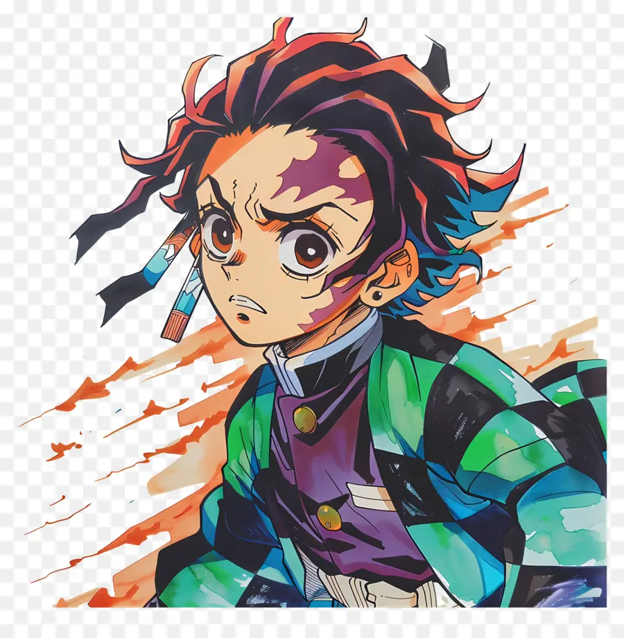 Tanjiro，Personaje Animado PNG