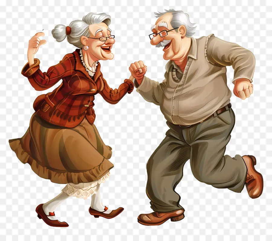 Día De Baile，Pareja De Ancianos PNG